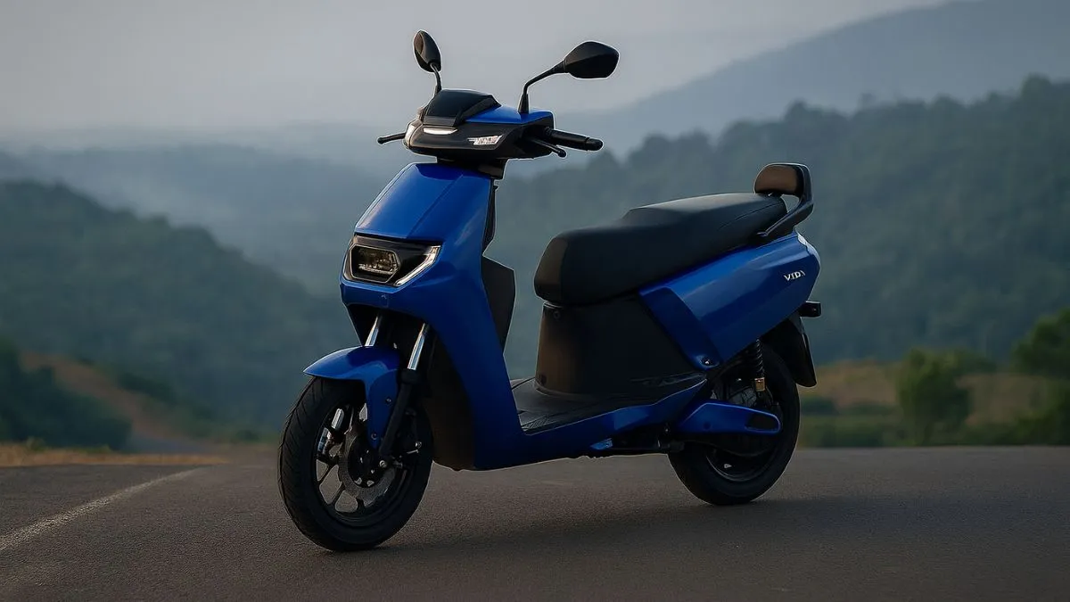 Hero Vida VX2 electric scooter front view with LED projector headlamp