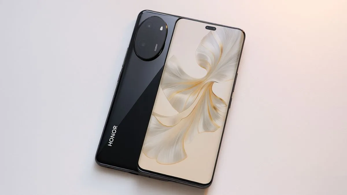 Honor 100 Pro front and back design with curved OLED display