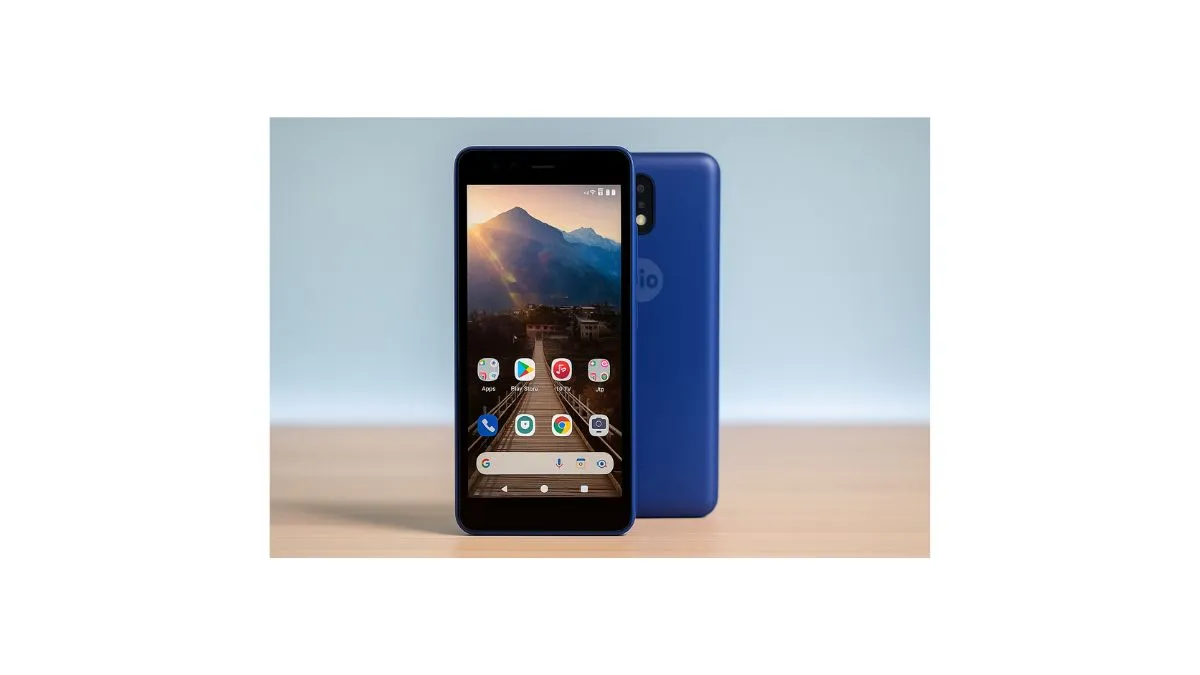 Jio Phone 5G front display with HD+ screen