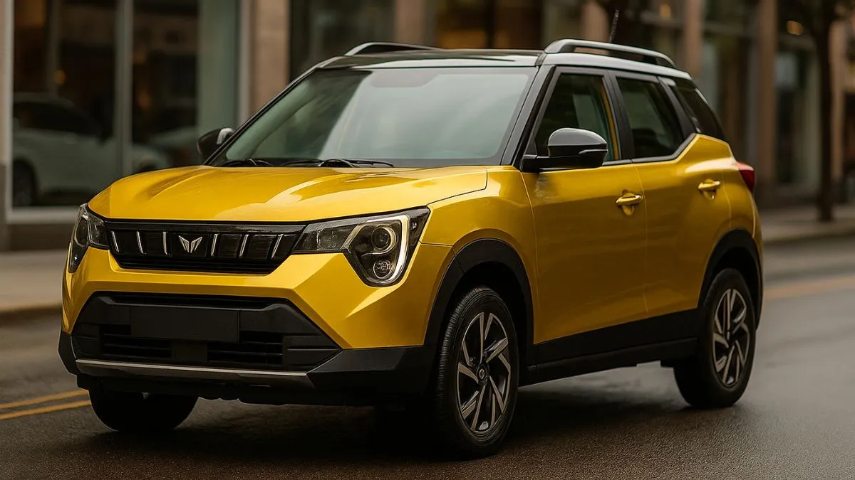 Mahindra XUV 3XO RevX front design with LED headlamps