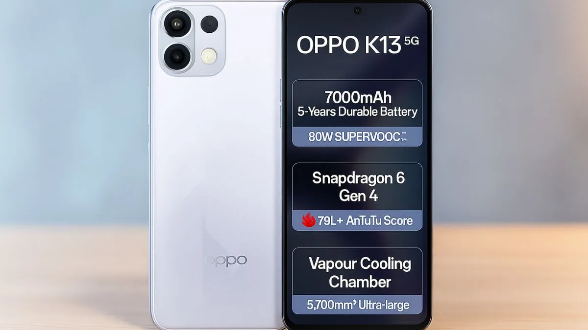 Oppo K13 Turbo front display with AMOLED screen