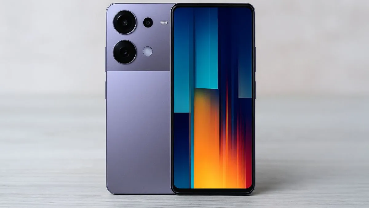 POCO M6 Pro 5G front display with punch-hole design