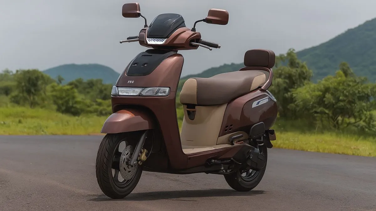 2025 TVS iQube electric scooter front view