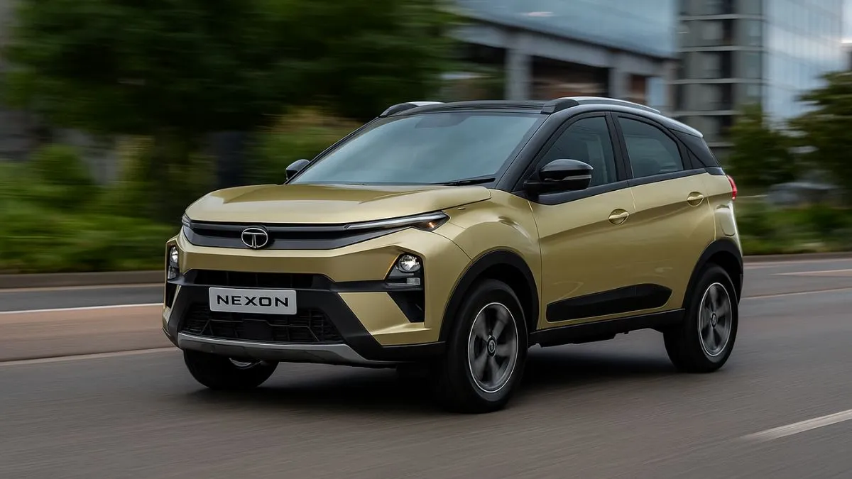 Tata Nexon 2025 exterior design with LED headlamps