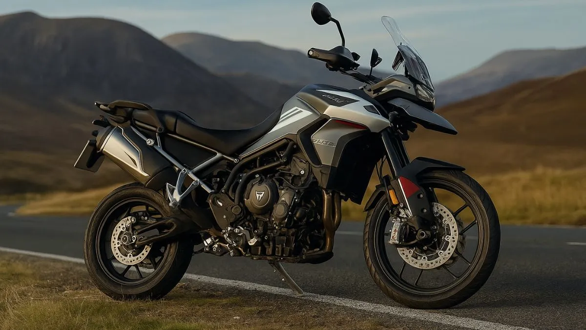 Triumph Tiger 900 Alpine Edition mountain ride view