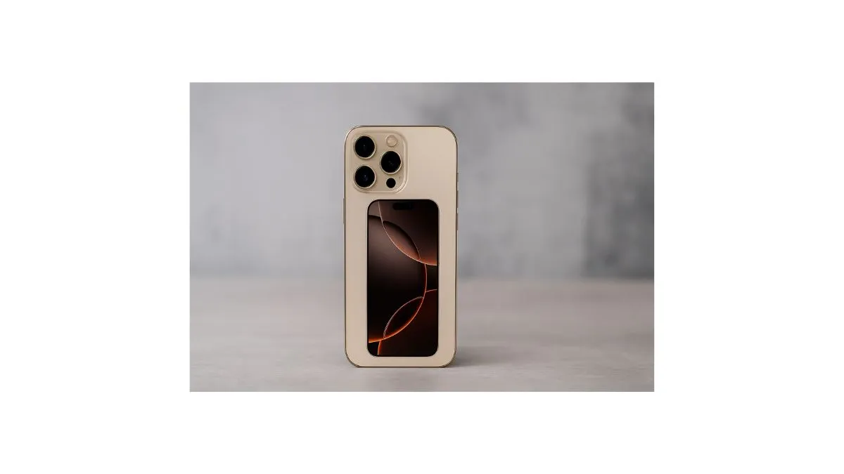 iPhone 16 Pro titanium design with 6.3-inch OLED display