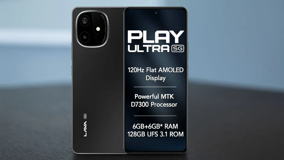 Lava Play Ultra 5G front display with 120Hz AMOLED