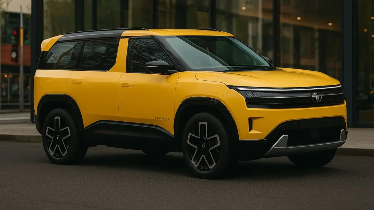 Tata Sierra EV 2025 exterior front LED design